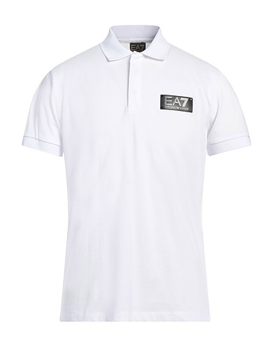 EA7 Polo Bianco 100% Cotone