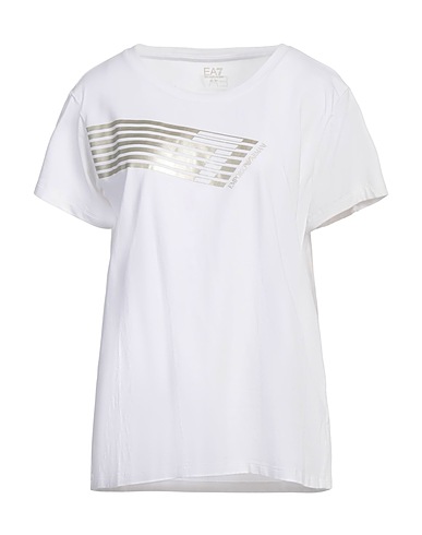 EA7 T-shirt White 96% Cotton, 4% Elastane
