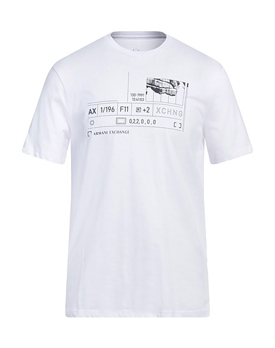 ARMANI EXCHANGE T-shirt Bianco 100% Cotone