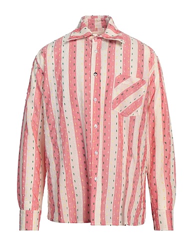 (DI)VISION ストライプ柄シャツ アンティークローズ コットン 100%