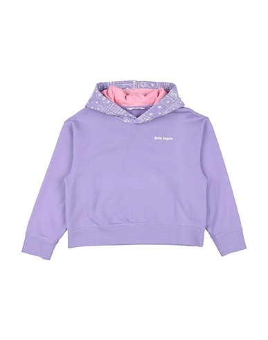 PALM ANGELS Hooded track jacket  Mauve 100% Cotton