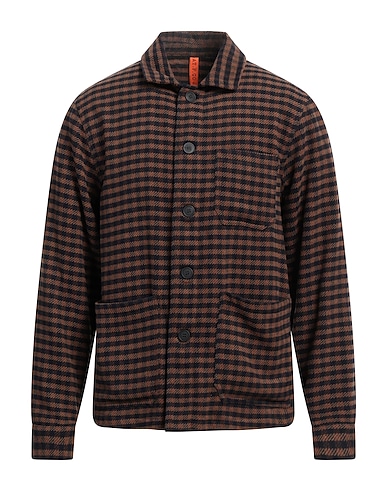 AT.P.CO Kariertes Hemd MARRONE 50% Acryl, 25% Polyester, 20% Wolle, 5% Andere Fasern