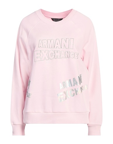 ARMANI EXCHANGE Sweatshirt Light pink 100% Cotton