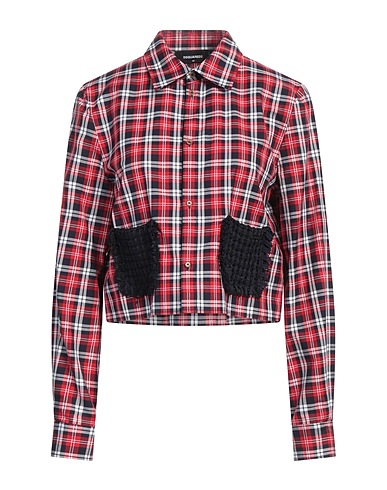 DSQUARED2 Checked shirt Red 100% Cotton