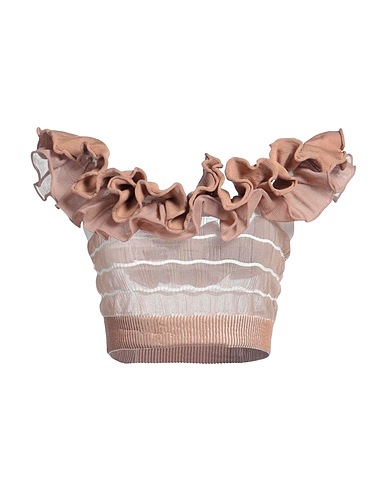 NADIA WIRE Top Light brown 60% Polyester, 30% Cotton, 10% Nylon