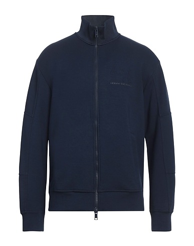 ARMANI EXCHANGE Sweatshirt Navy blue 54% Modal, 38% Polyester, 8% Elastane