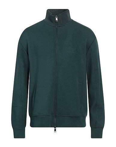 ARMANI EXCHANGE Sweatshirt Military green 54% Modal, 38% Polyester, 8% Elastane