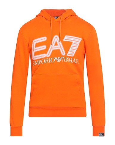EA7 Hoodie Orange 100% Baumwolle, Elastan