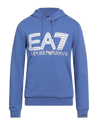 EA7 Hooded track jacket  Purple 100% Cotton, Elastane