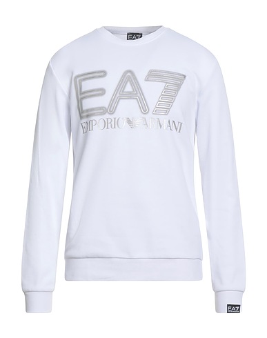 EA7 Sweatshirt White 100% Cotton