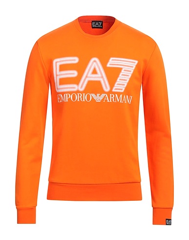 EA7 Sweatshirt Orange 100% Cotton