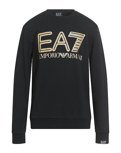EA7 Felpa Nero 100% Cotone