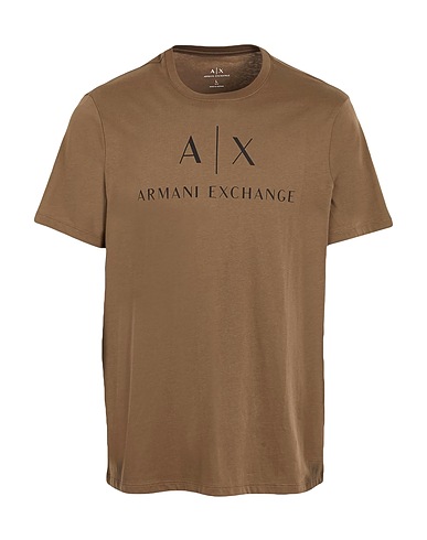 ARMANI EXCHANGE T-shirt Khaki 100% Cotton
