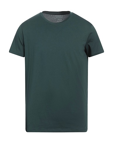 ARMANI EXCHANGE T-shirt Verde scuro 100% Cotone