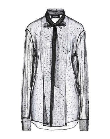 DSQUARED2 Camicie Nero 100% Poliammide, Poliestere