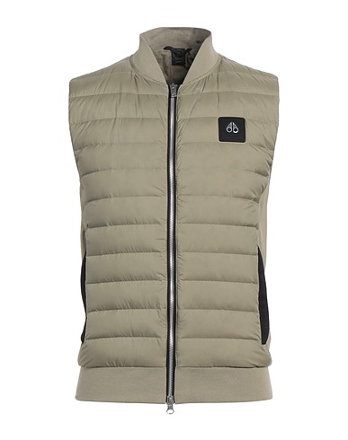 MOOSE KNUCKLES Gilet Sage green 100% Nylon, Cotton