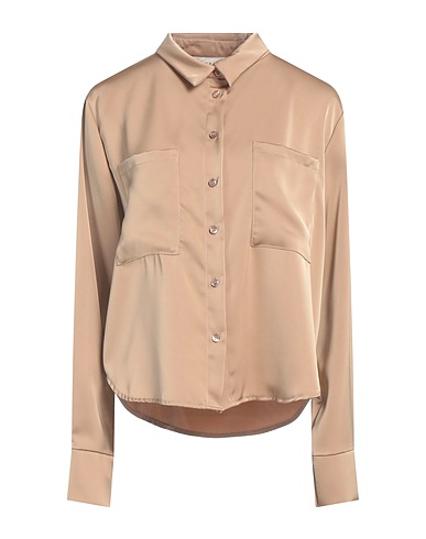 HAVEONE Camicie e bluse tinta unita Cammello 100% Poliestere