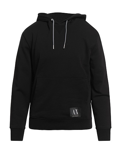ARMANI EXCHANGE Hoodie Schwarz 100% Baumwolle, Elastan