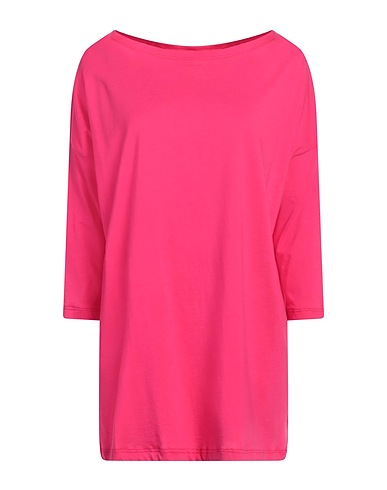 AU PETIT BONHEUR Basic T-shirt Fuchsia 100% Cotton