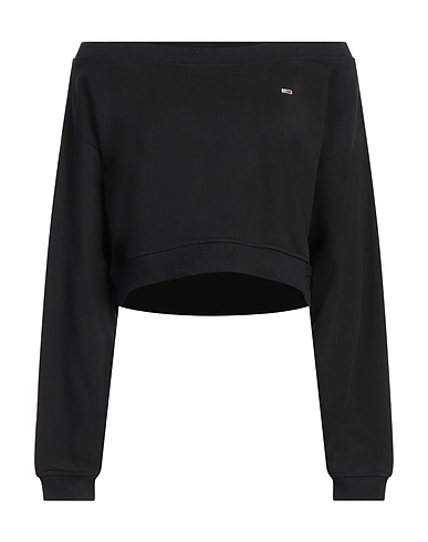 TOMMY JEANS Felpa Nero 64% Cotone, 36% Poliestere