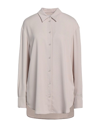 CALVIN KLEIN Solid color shirts & blouses Light grey 100% Polyester
