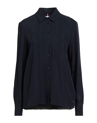 TOMMY HILFIGER Solid colour shirts & blouses Midnight blue 100% Viscose