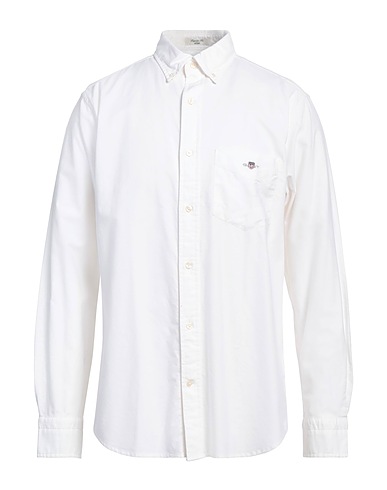 GANT Camicia tinta unita Bianco 100% Cotone