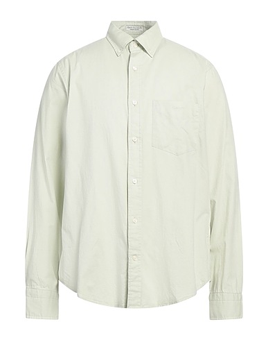 GANT Camicia tinta unita Verde salvia 100% Cotone organico