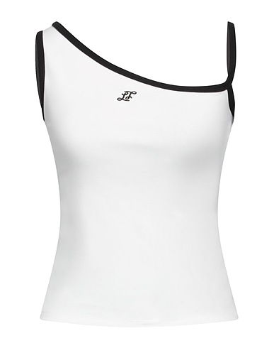 LIUREGALI Vest White 92% Cotton, 8% Elastane