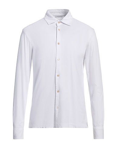 BOGLIOLI Camicia tinta unita Bianco 100% Cotone