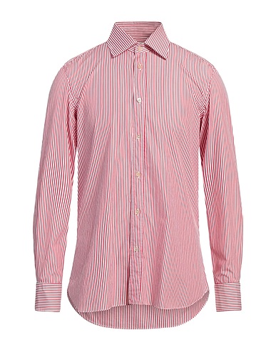 BOGLIOLI Camicia a righe Mattone 100% Cotone