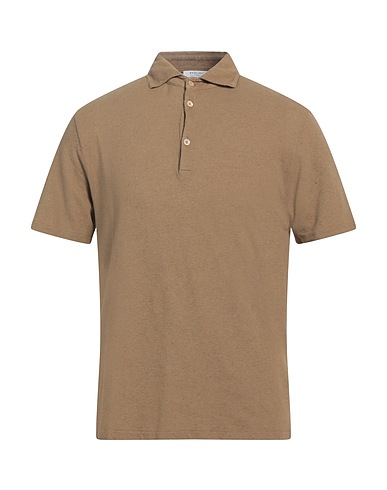 BOGLIOLI Polo shirt 70% Cotton, 30% Linen
