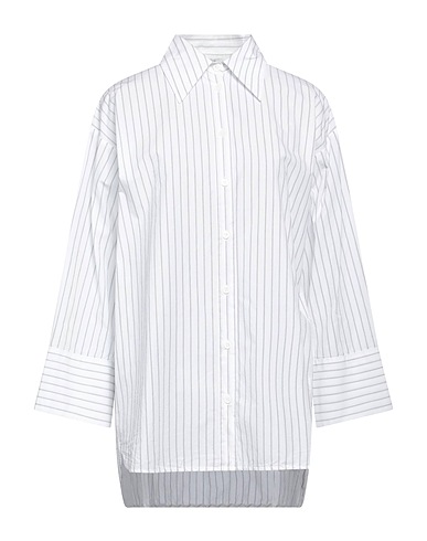 PESERICO Striped shirt White 100% Cotton