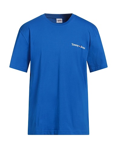 TOMMY JEANS T-shirt Bright blue 100% Cotton