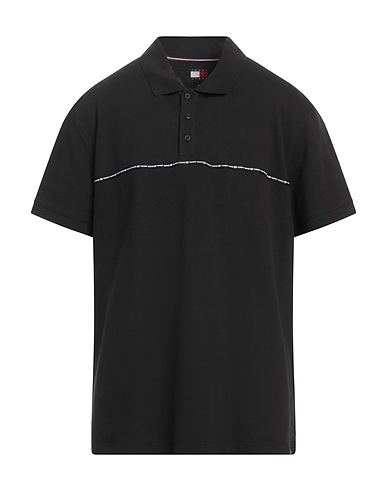 TOMMY JEANS Polo Nero 100% Cotone