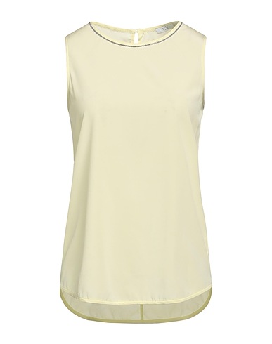 PESERICO Top EASY Pastel yellow 94% Silk, 6% Elastane