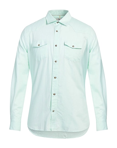 ALLEY DOCKS 963 Solid colour shirt Light green 100% Cotton