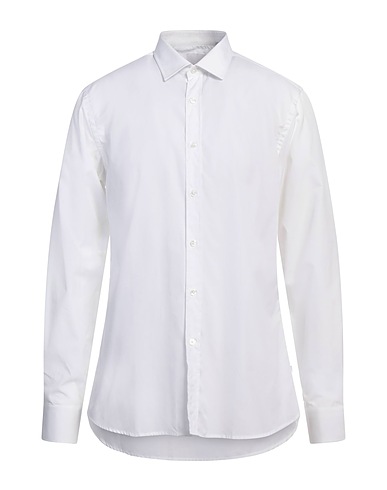 BELLWOOD Solid colour shirt White 100% Cotton