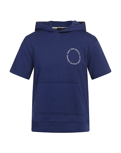 SEAFARER Hooded track jacket  Navy blue 58% Polyamide, 42% Cotton