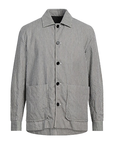DONDUP Striped shirt Black 100% Cotton
