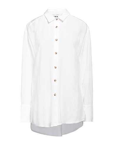 BERNA Solid colour shirts & blouses White 60% Viscose, 40% Linen