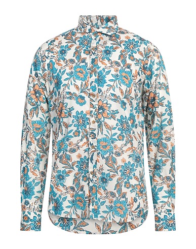 INGRAM Patterned shirt White 100% Cotton