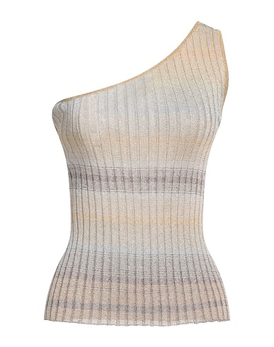 MISSONI Top Sabbia 75% Viscosa, 15% Fibra di metallo, 10% Poliammide