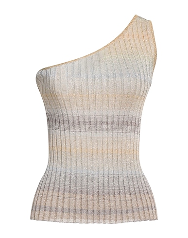 MISSONI One-shoulder top 75% Viscose, 15% Metallic fiber, 10% Polyamide