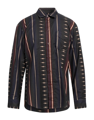 PHIPPS Patterned shirt Black 100% Organic cotton