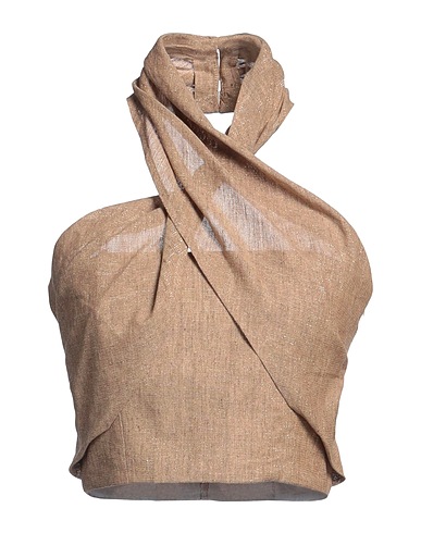 MARELLA Top 54% Linen, 34% Cotton, 8% Viscose, 2% Polyamide, 2% Metallic fiber