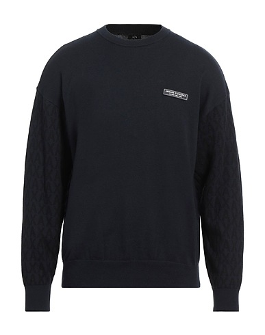 ARMANI EXCHANGE Jumper Midnight blue 100% Cotton