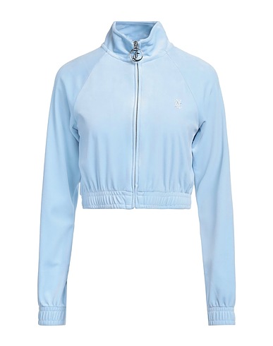 JUICY COUTURE Sweatshirt Sky blue 95% Polyester, 5% Elastane