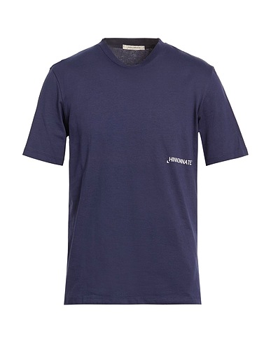 HINNOMINATE Basic T-Shirt Navy blue 100% Cotton