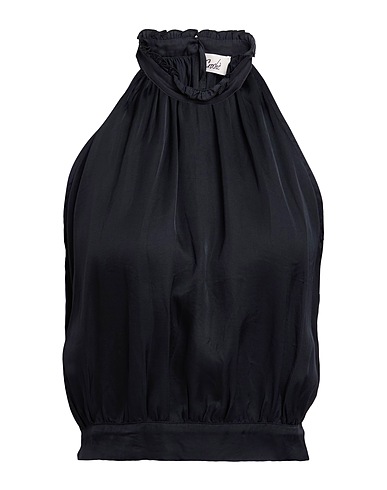 CROCHÈ Top Black 100% Viscose